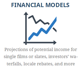 financial models for films, projections, investor waterfalls, rebates and incentives